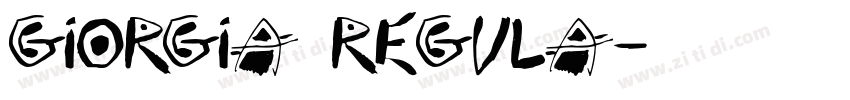 Giorgia Regula字体转换